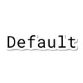 Default die-cut sticker
