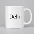 Delhi Mug in white