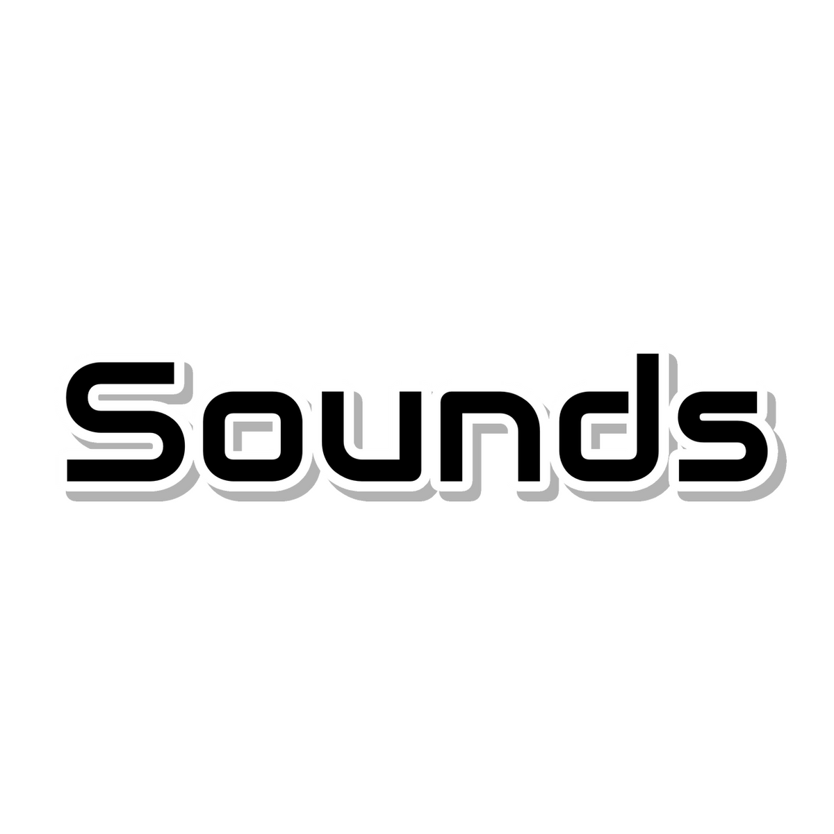 Sounds die-cut sticker