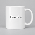 Describe Mug in white