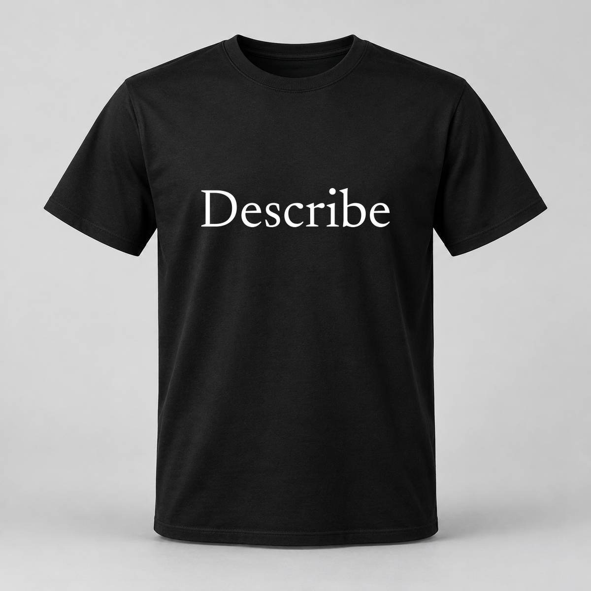 Describe T-Shirt in black