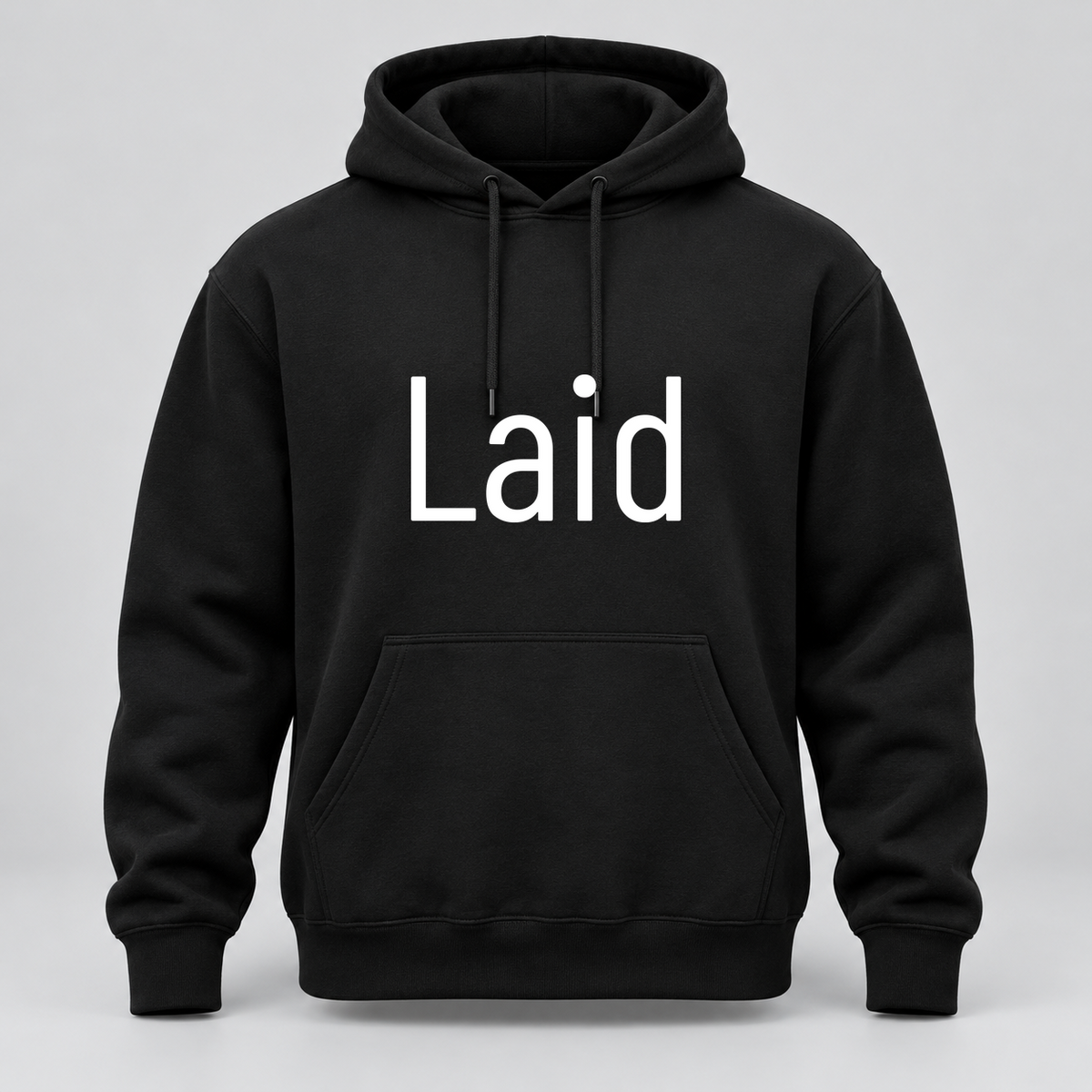 Laid Hoodie in black