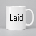 Laid Mug in white