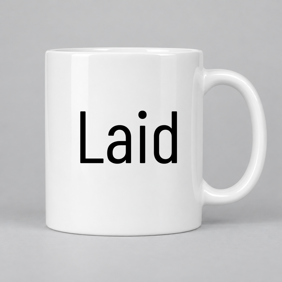 Laid Mug in white