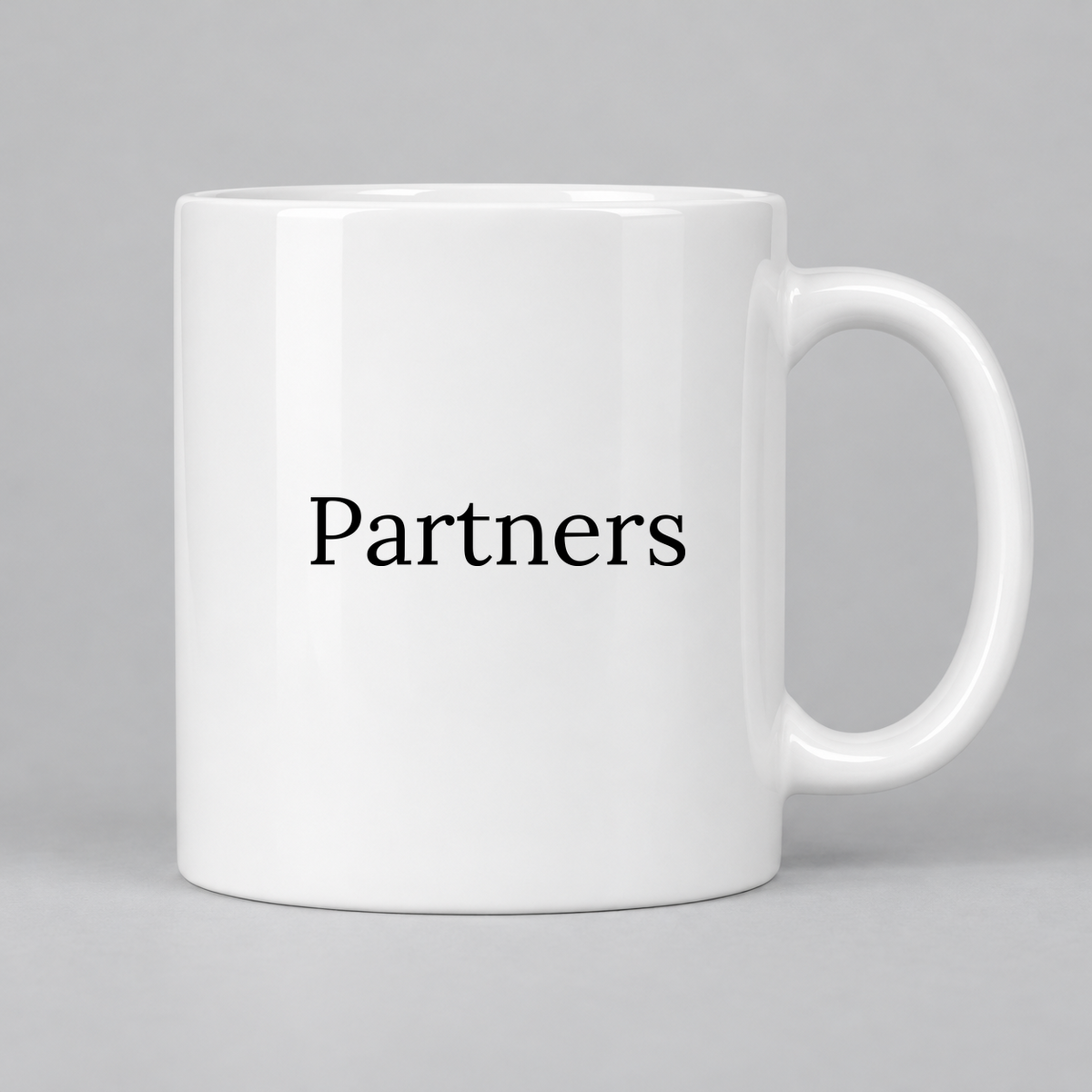 Partners Mug in white