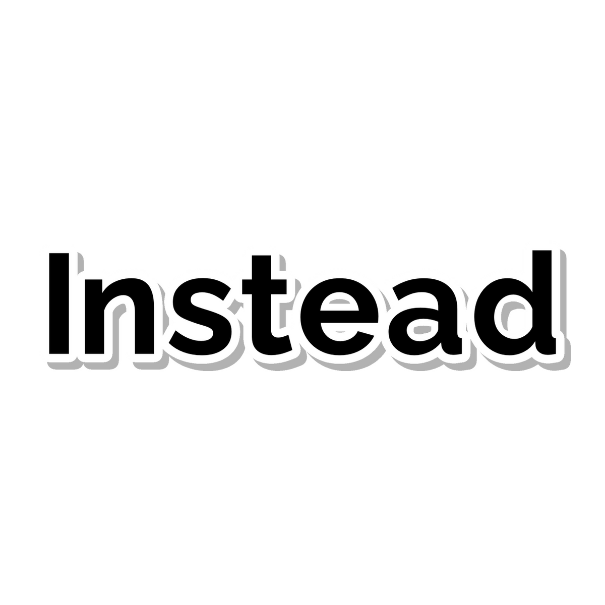 Instead die-cut sticker
