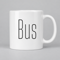 Bus Mug in white