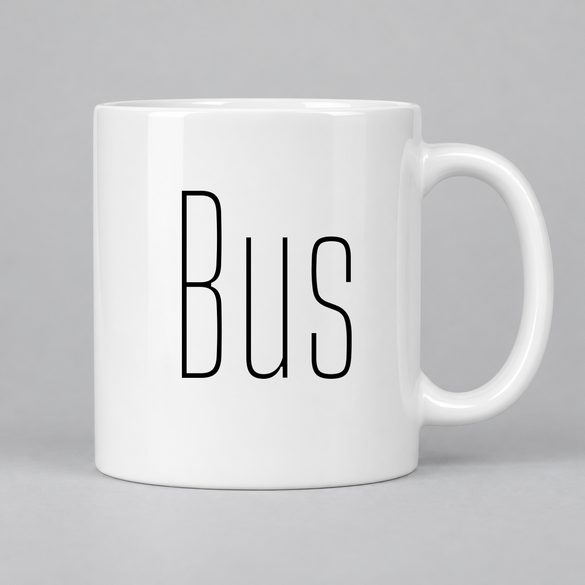 Bus Mug in white
