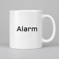 Alarm Mug in white