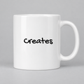 Creates Mug in white