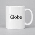 Globe Mug in white