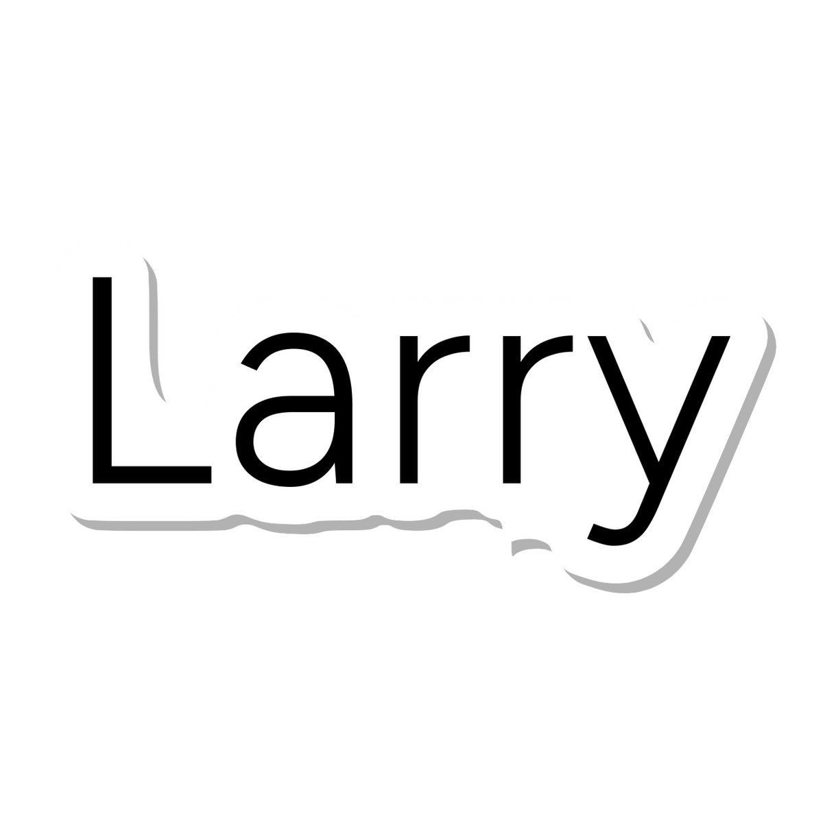 Larry die-cut sticker