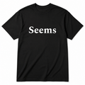 Seems T-Shirt in black