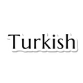 Turkish die-cut sticker