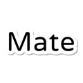 Mate die-cut sticker