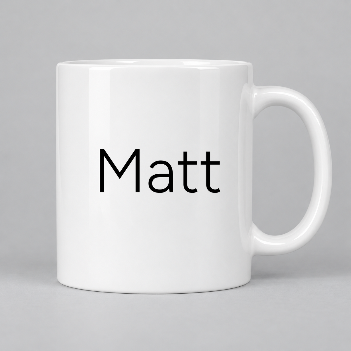 Matt Mug in white
