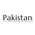 Pakistan die-cut sticker