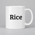 Rice Mug in white