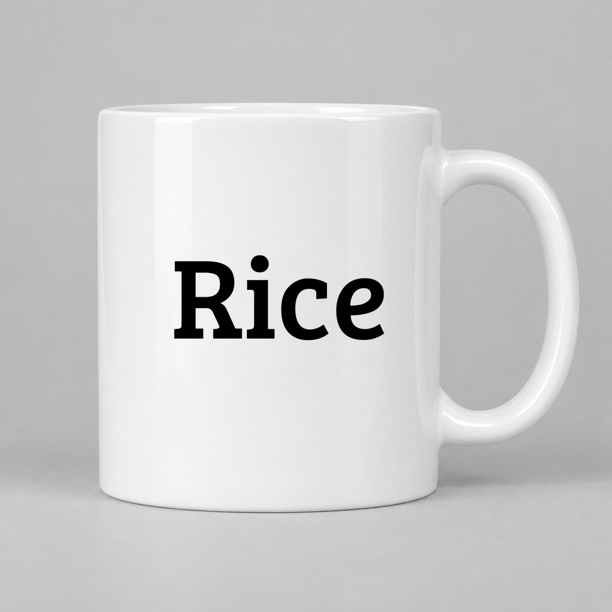 Rice Mug in white