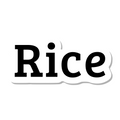 Rice die-cut sticker