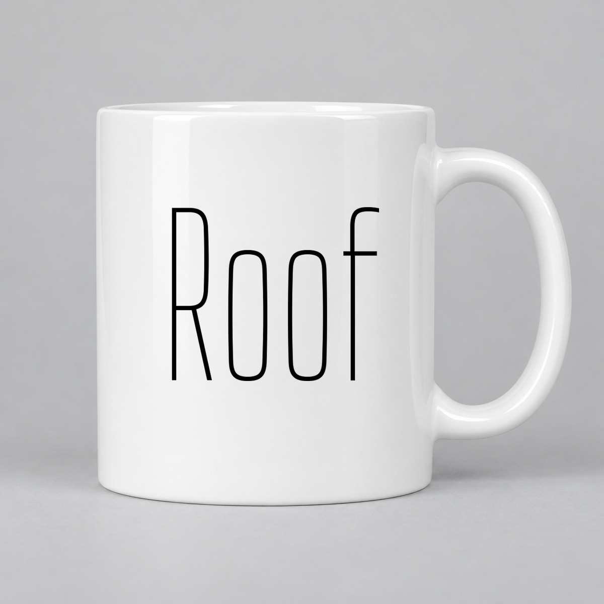 Roof Mug in white