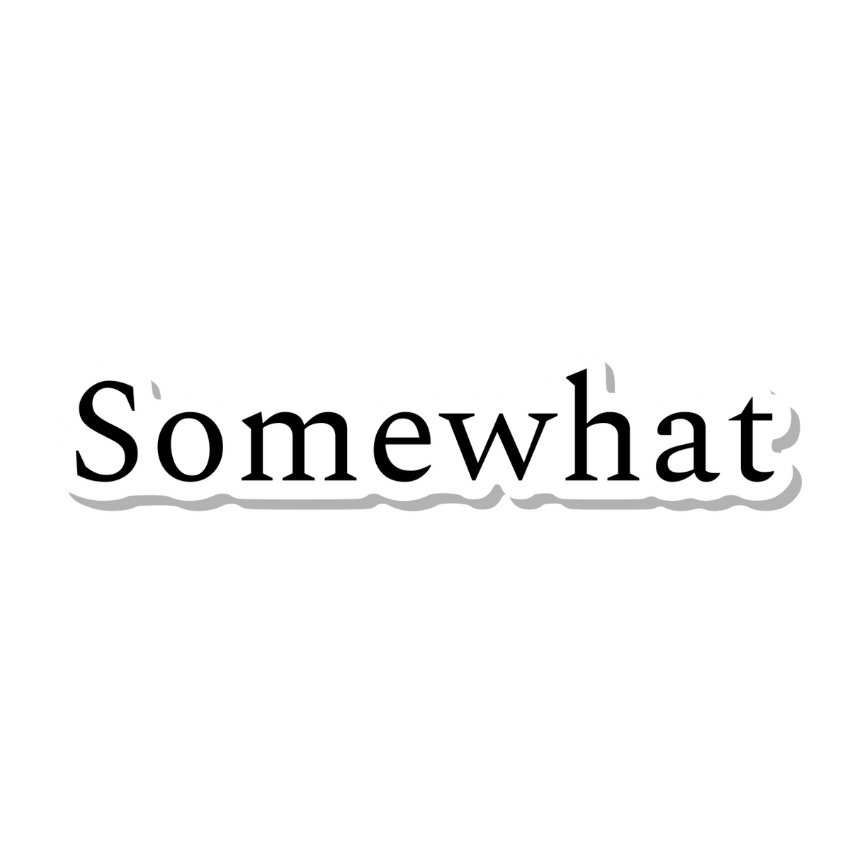 Somewhat die-cut sticker