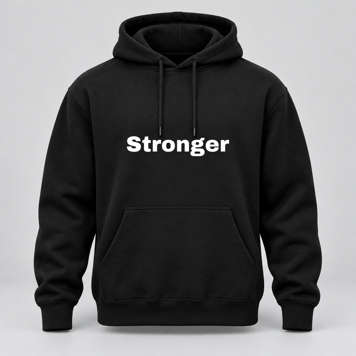 Stronger Hoodie in black