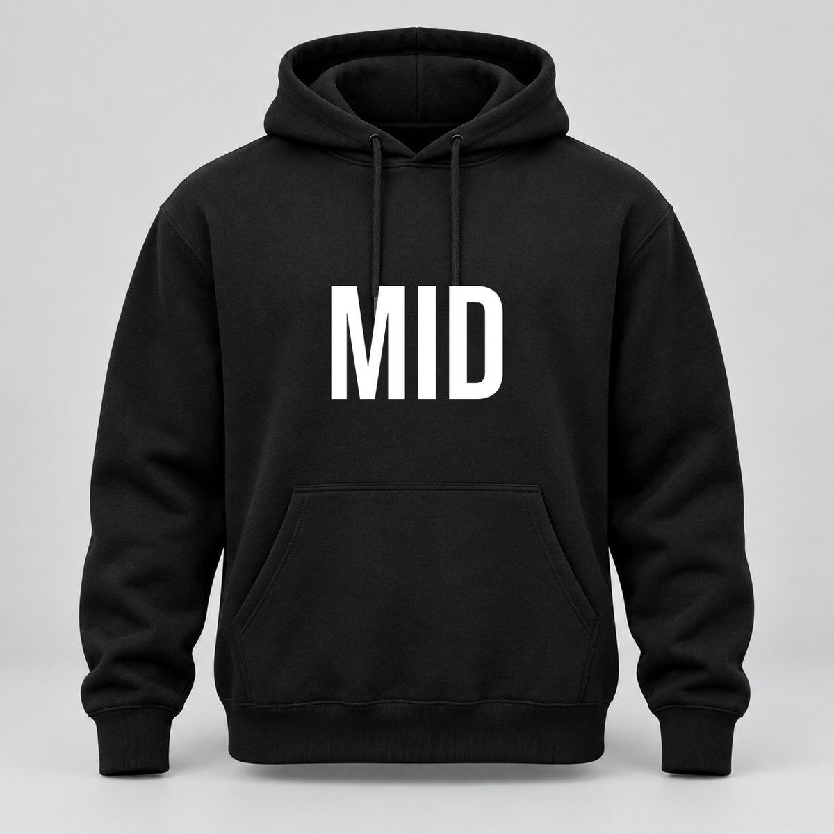 Mid Hoodie in black