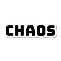Chaos die-cut sticker
