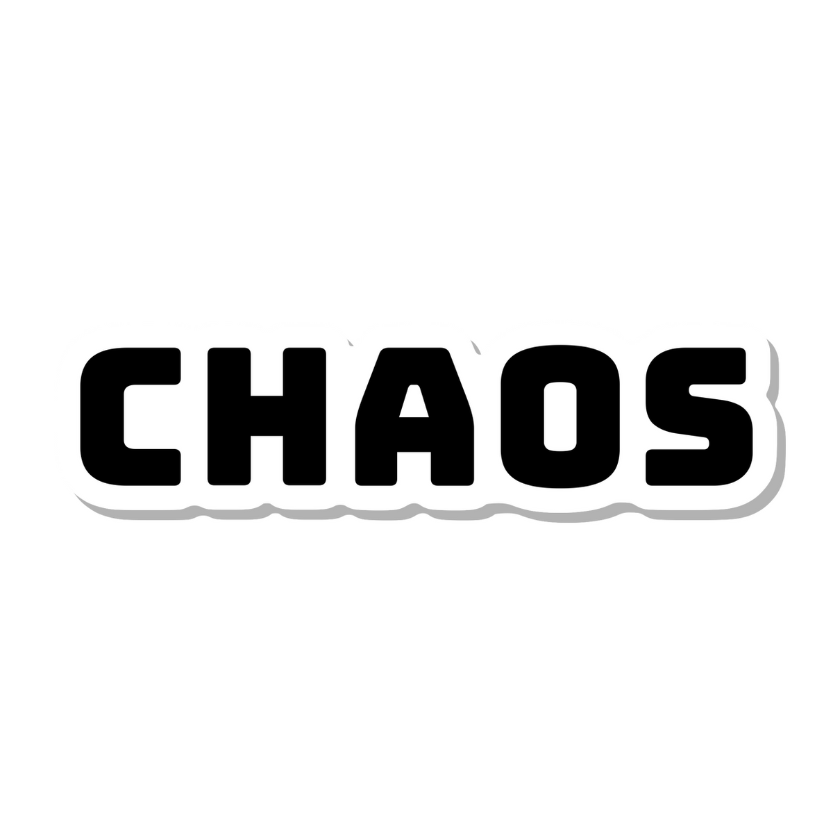 Chaos die-cut sticker