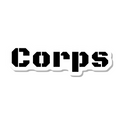 Corps die-cut sticker