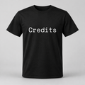 Credits T-Shirt in black