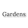 Gardens die-cut sticker