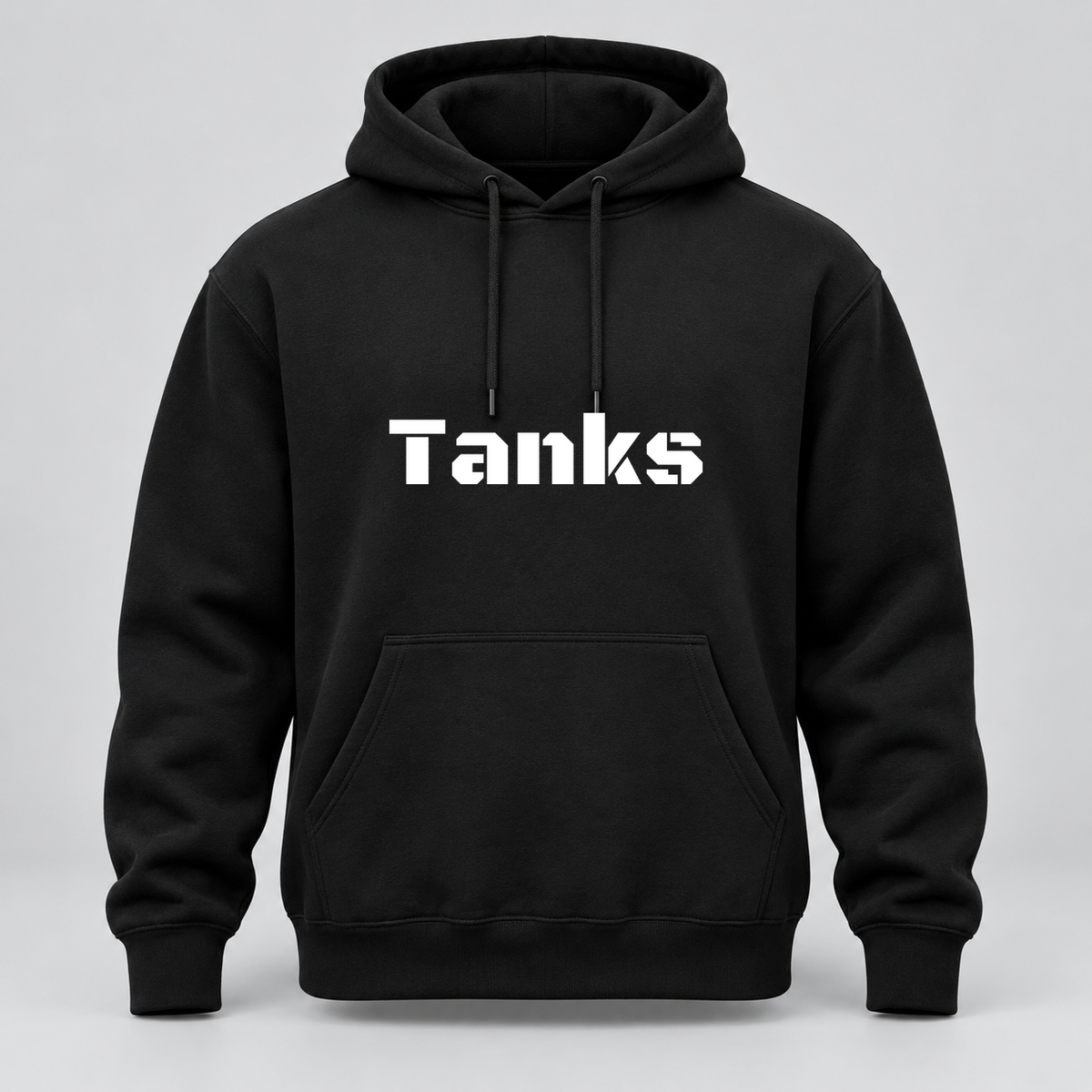 Tanks Hoodie in black