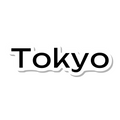 Tokyo die-cut sticker