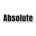Absolute die-cut sticker