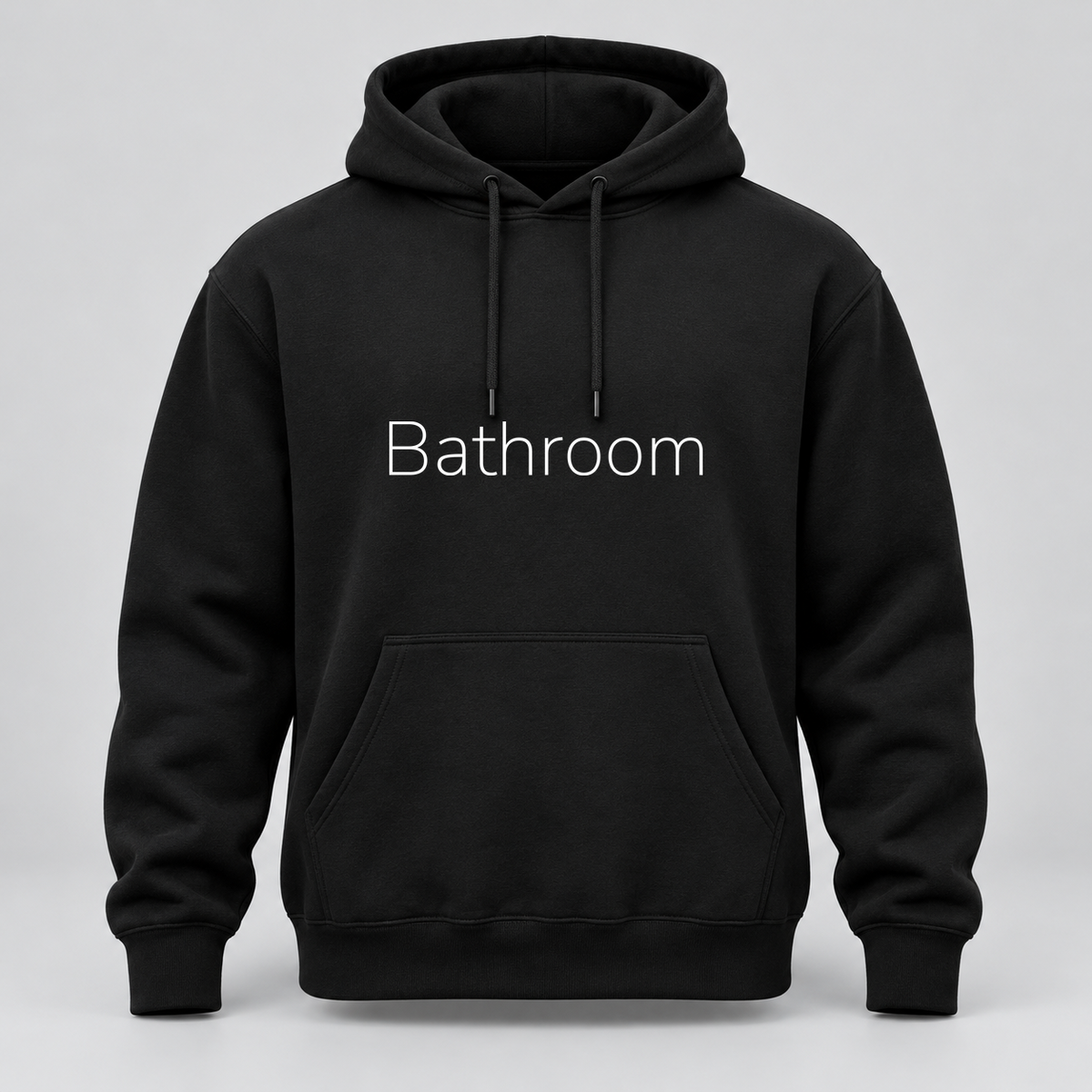 Bathroom Hoodie in black