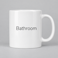Bathroom Mug in white