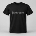 Bathroom T-Shirt in black