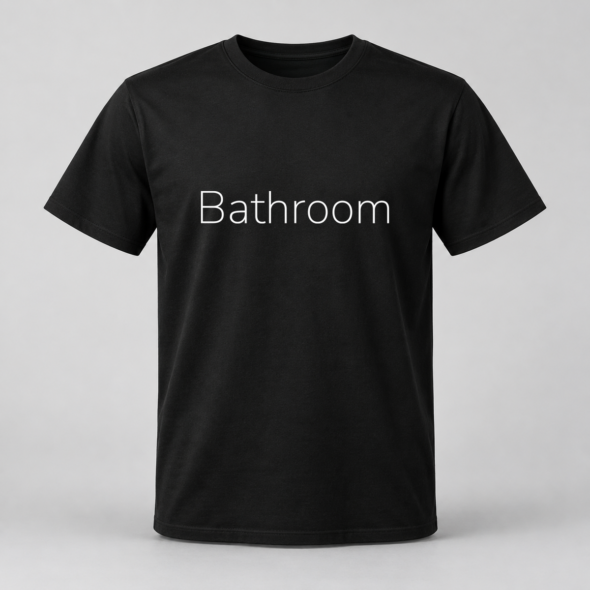 Bathroom T-Shirt in black