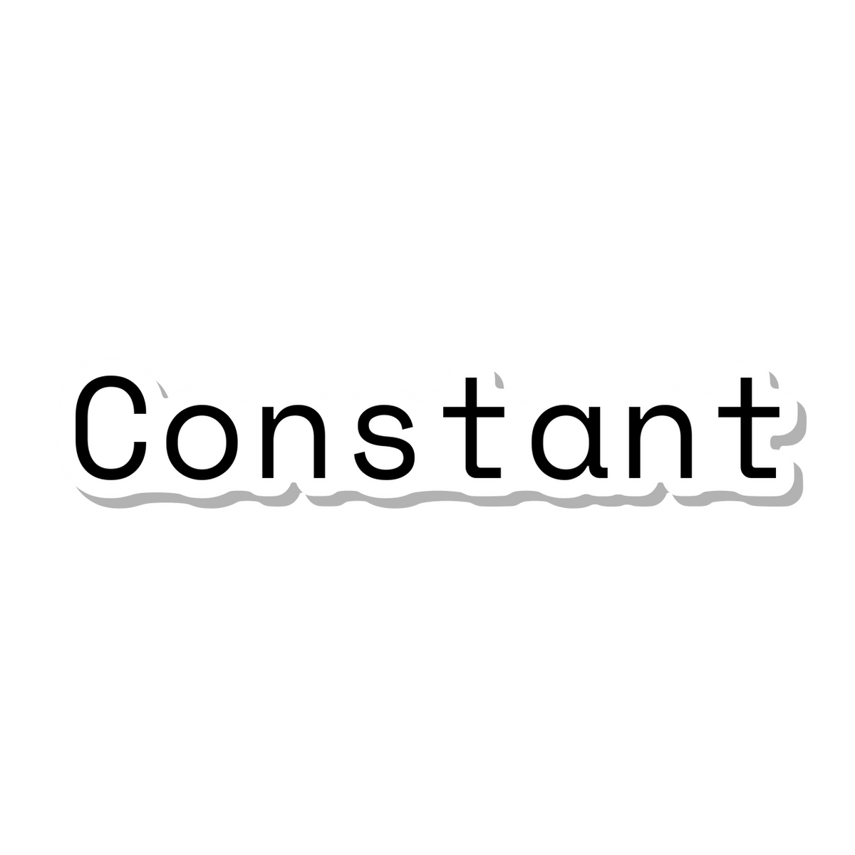 Constant die-cut sticker