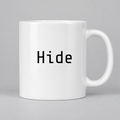 Hide Mug in white