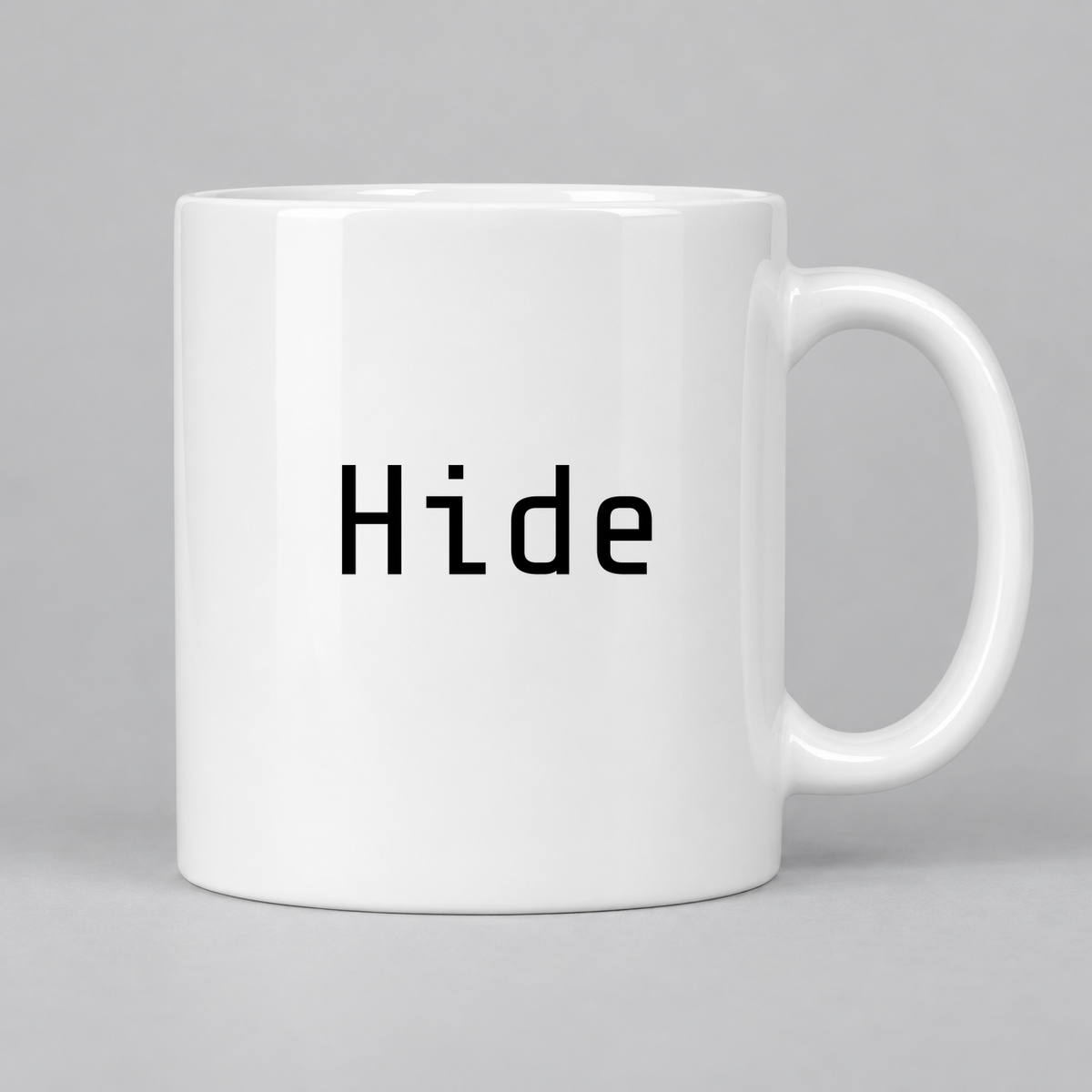 Hide Mug in white
