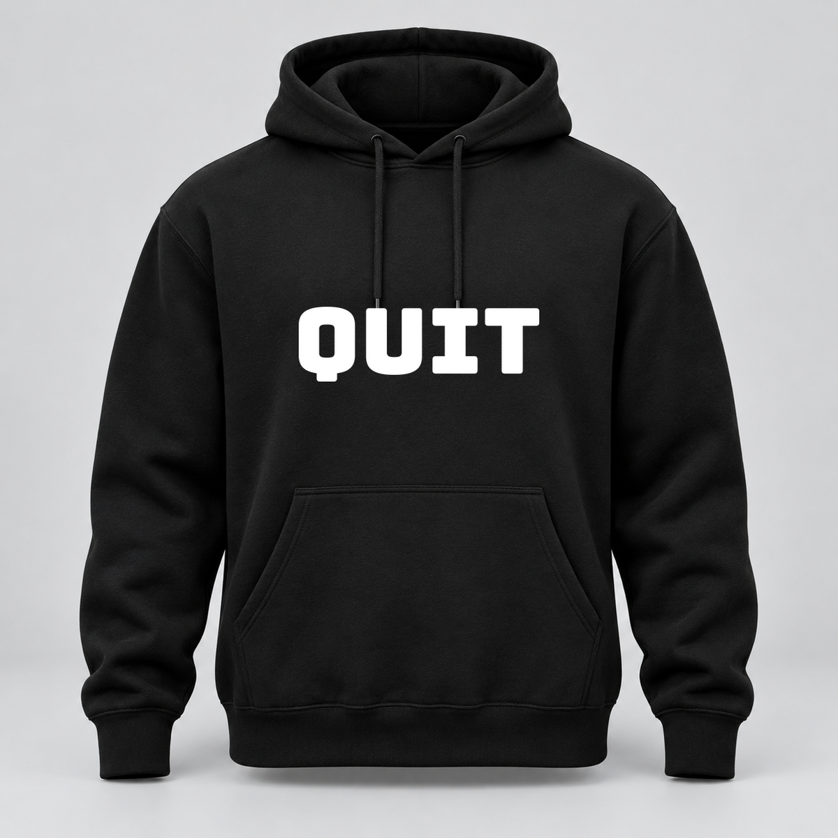 Quit Hoodie in black