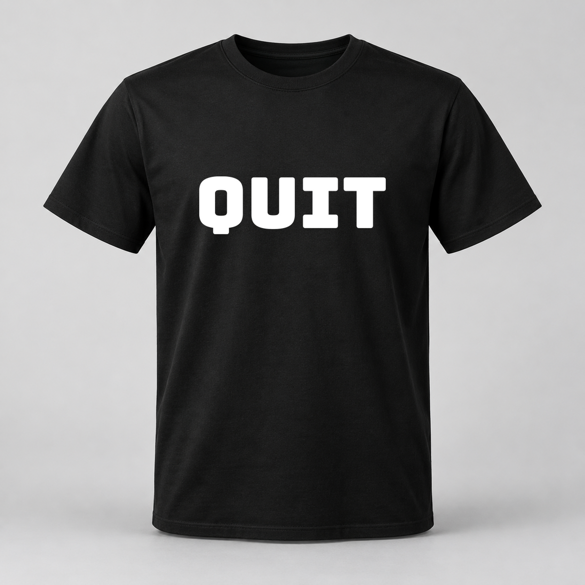 Quit T-Shirt in black