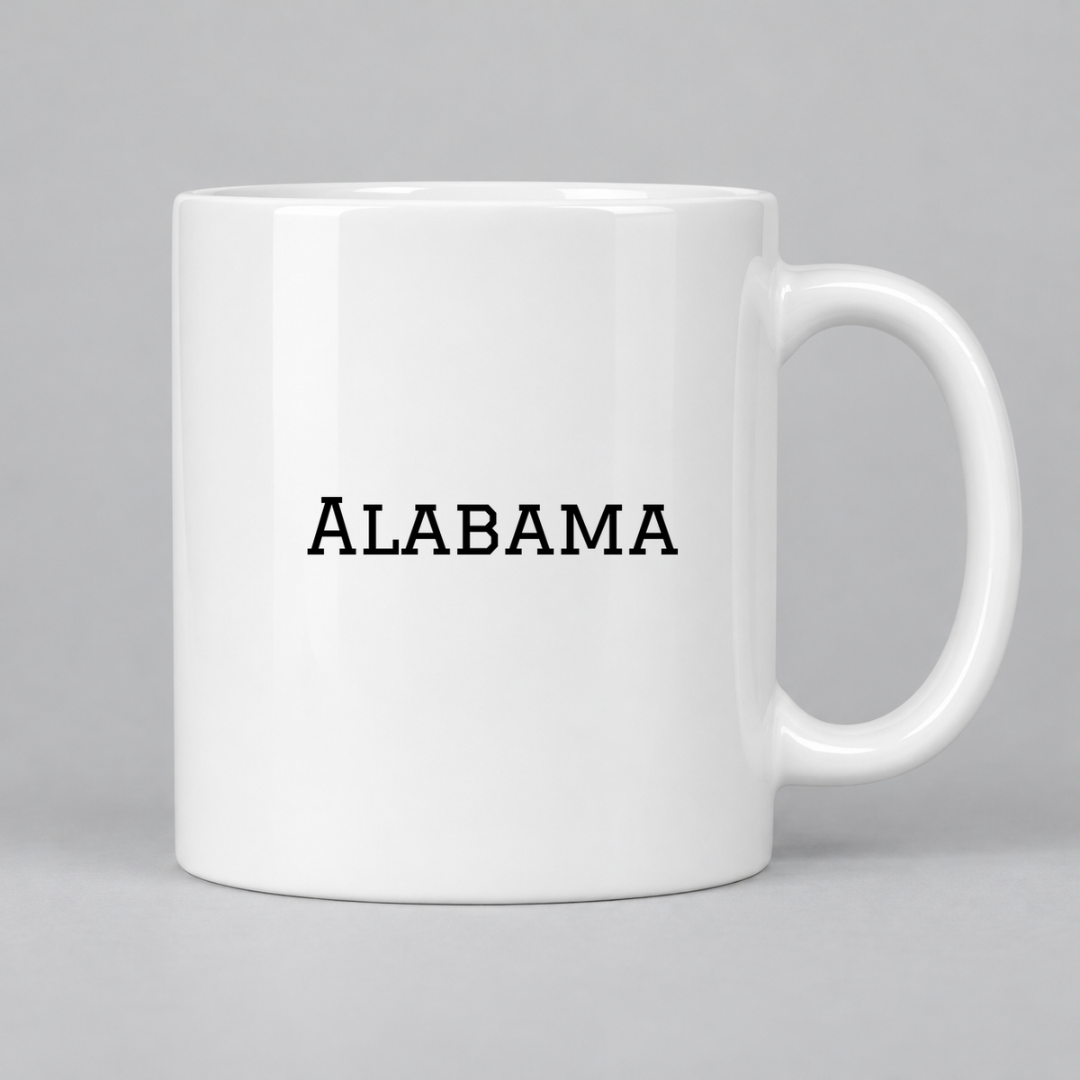 Alabama Mug in white