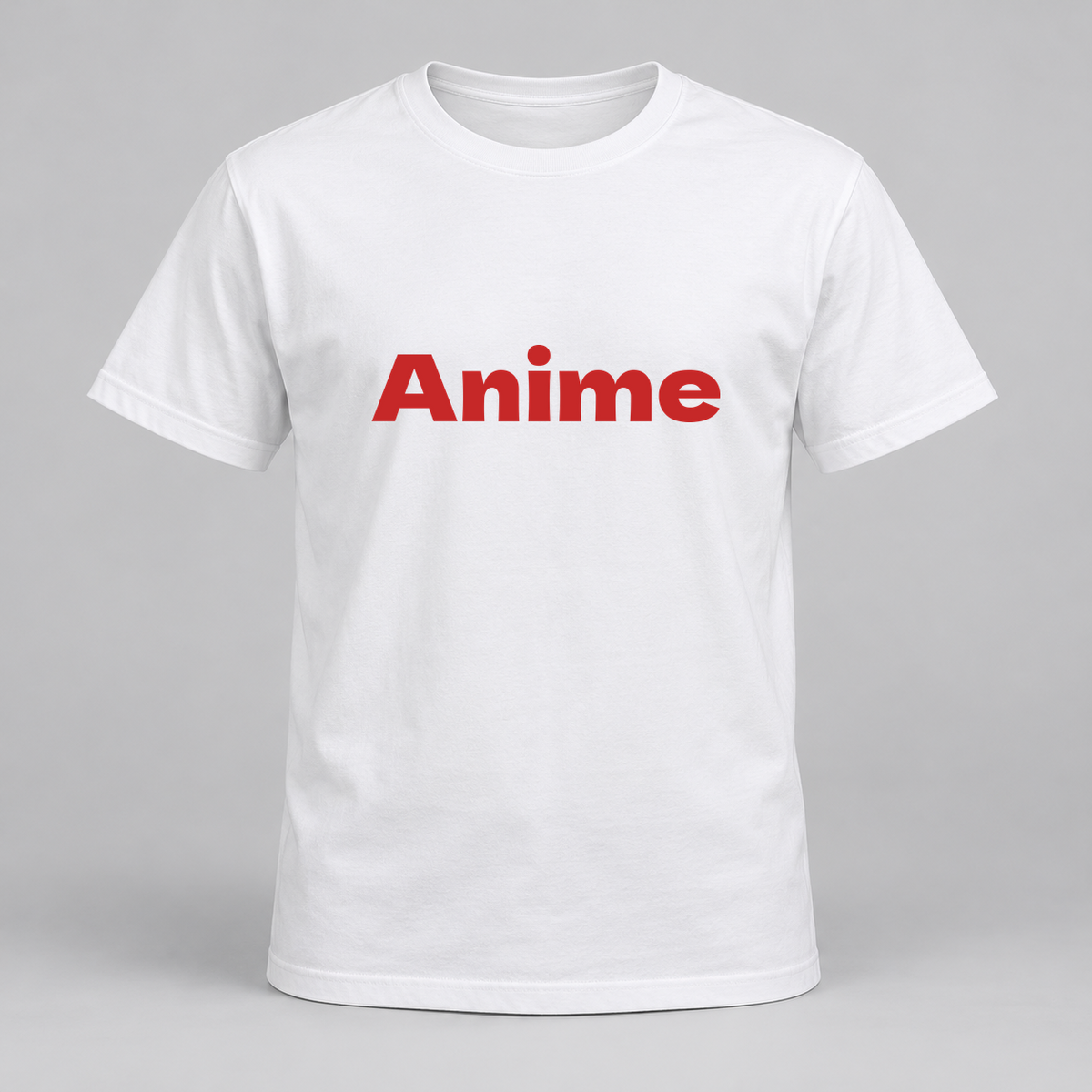 Anime T-Shirt in white with red text