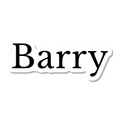 Barry die-cut sticker