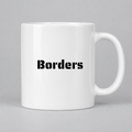 Borders Mug in white