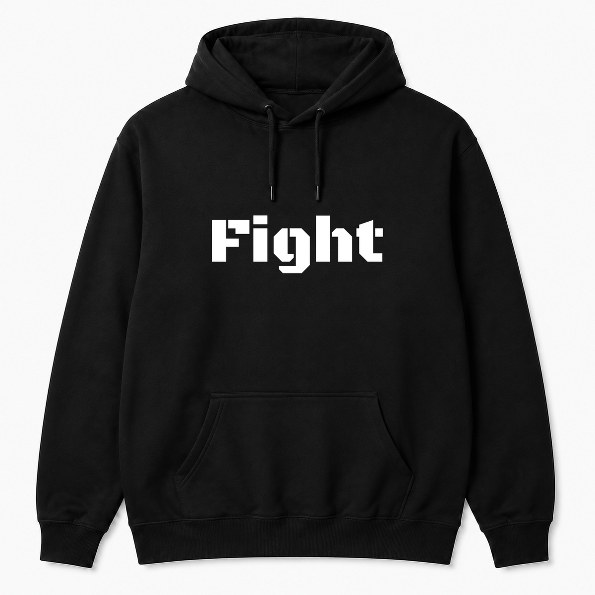 Fight Hoodie in black